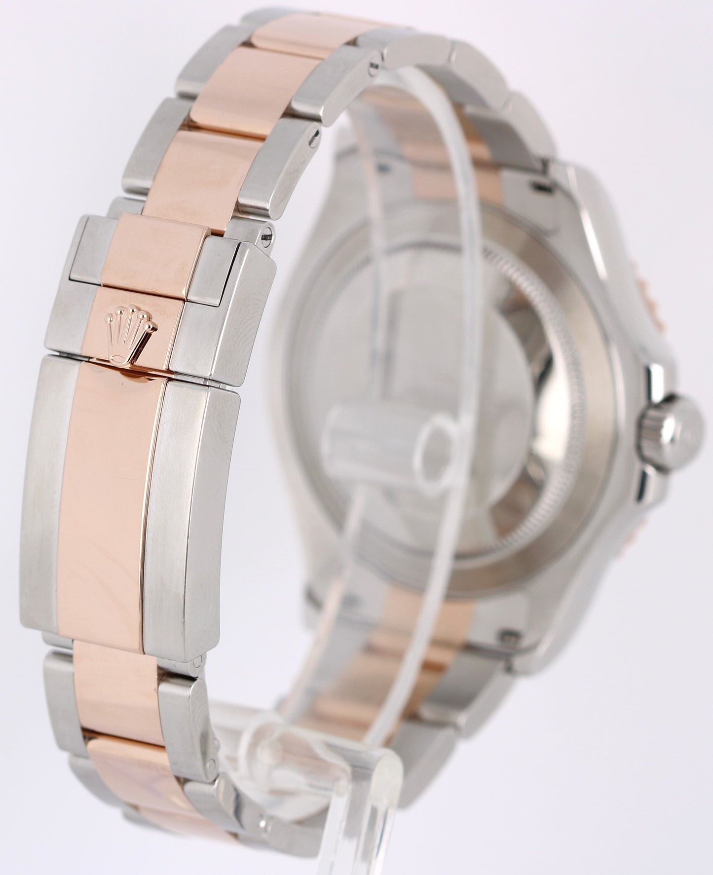 Rolex Yacht-Master Two-Tone 18k Rose Gold Steel Black 40mm 126621 Watch