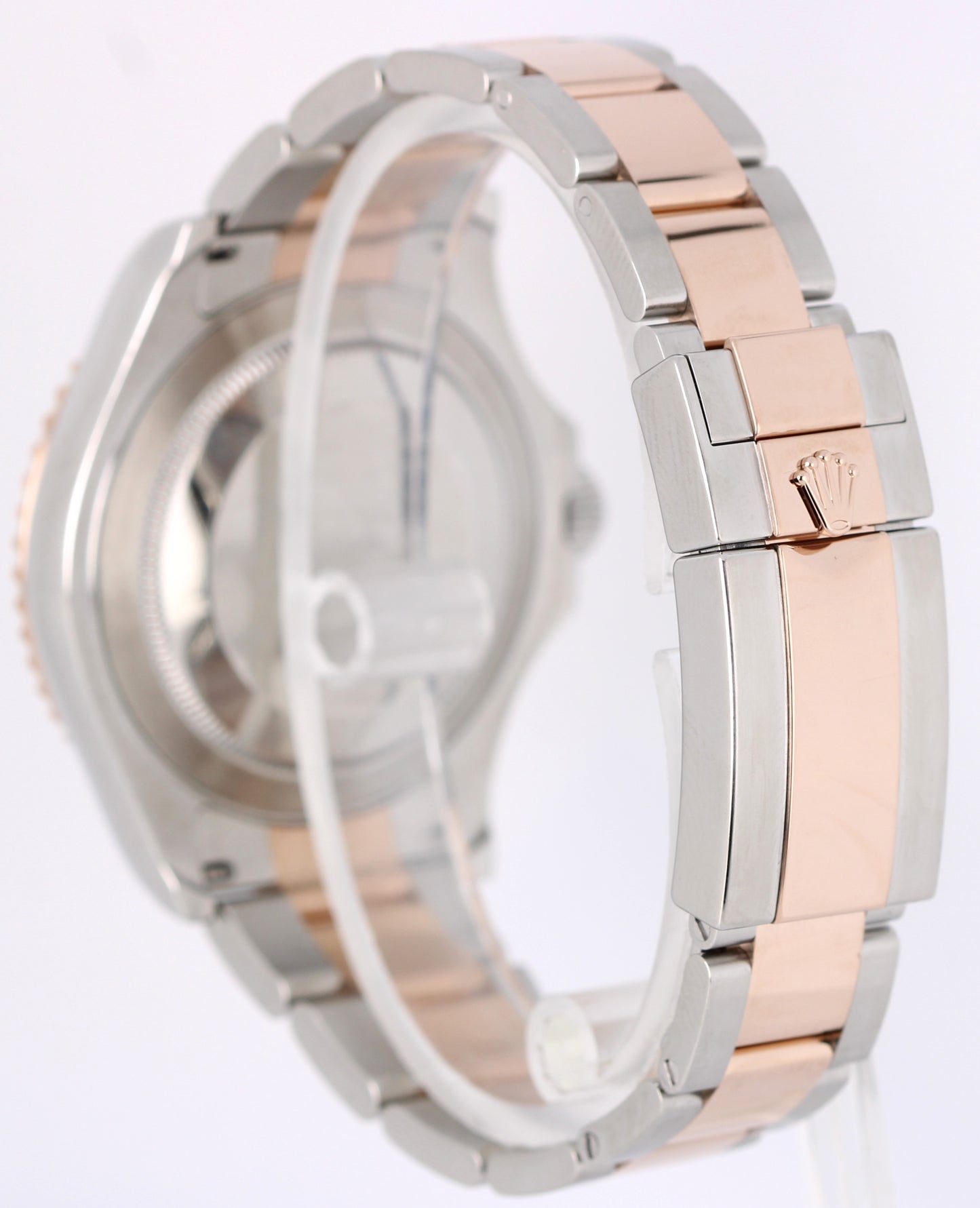 Rolex Yacht-Master Two-Tone 18k Rose Gold Steel Black 40mm 126621 Watch