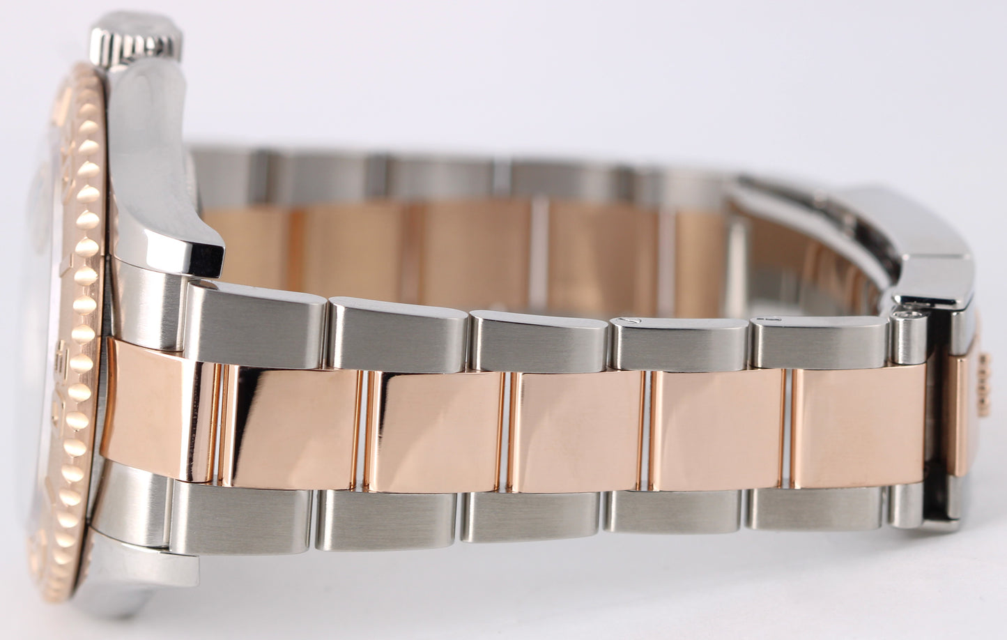 Rolex Yacht-Master Two-Tone 18k Rose Gold Steel Black 40mm 126621 Watch