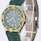 1994 PAPER Breitling J Class Two-Tone 18k Gold Steel Green 31mm D52064 Watch BOX