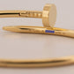 2019 PAPERS Cartier Juste Un Clou Nail Bracelet Size 19 18K Yellow Gold AU 750