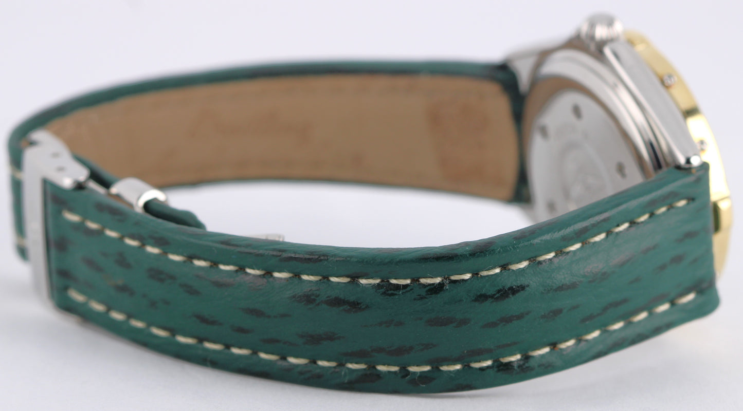 1994 PAPER Breitling J Class Two-Tone 18k Gold Steel Green 31mm D52064 Watch BOX