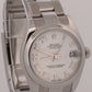 Ladies Rolex DateJust WHITE ROMAN 31mm Stainless Steel OYSTER Smooth 178240 BOX