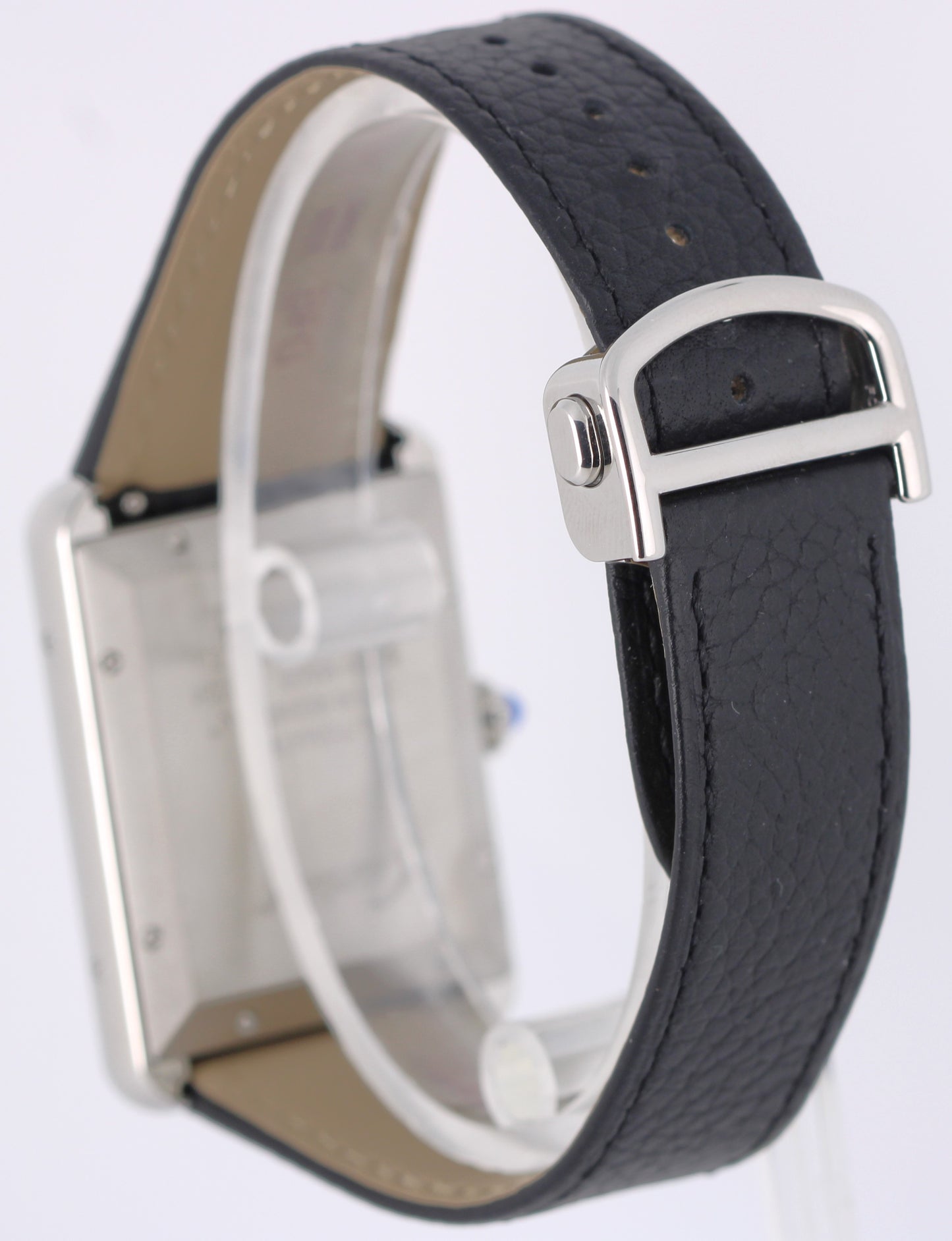 Cartier Tank Must PAPERS Steel Silver 41mmX31mm WSTA0141 4324 Leather Watch BOX