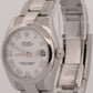 Ladies Rolex DateJust WHITE ROMAN 31mm Stainless Steel OYSTER Smooth 178240 BOX