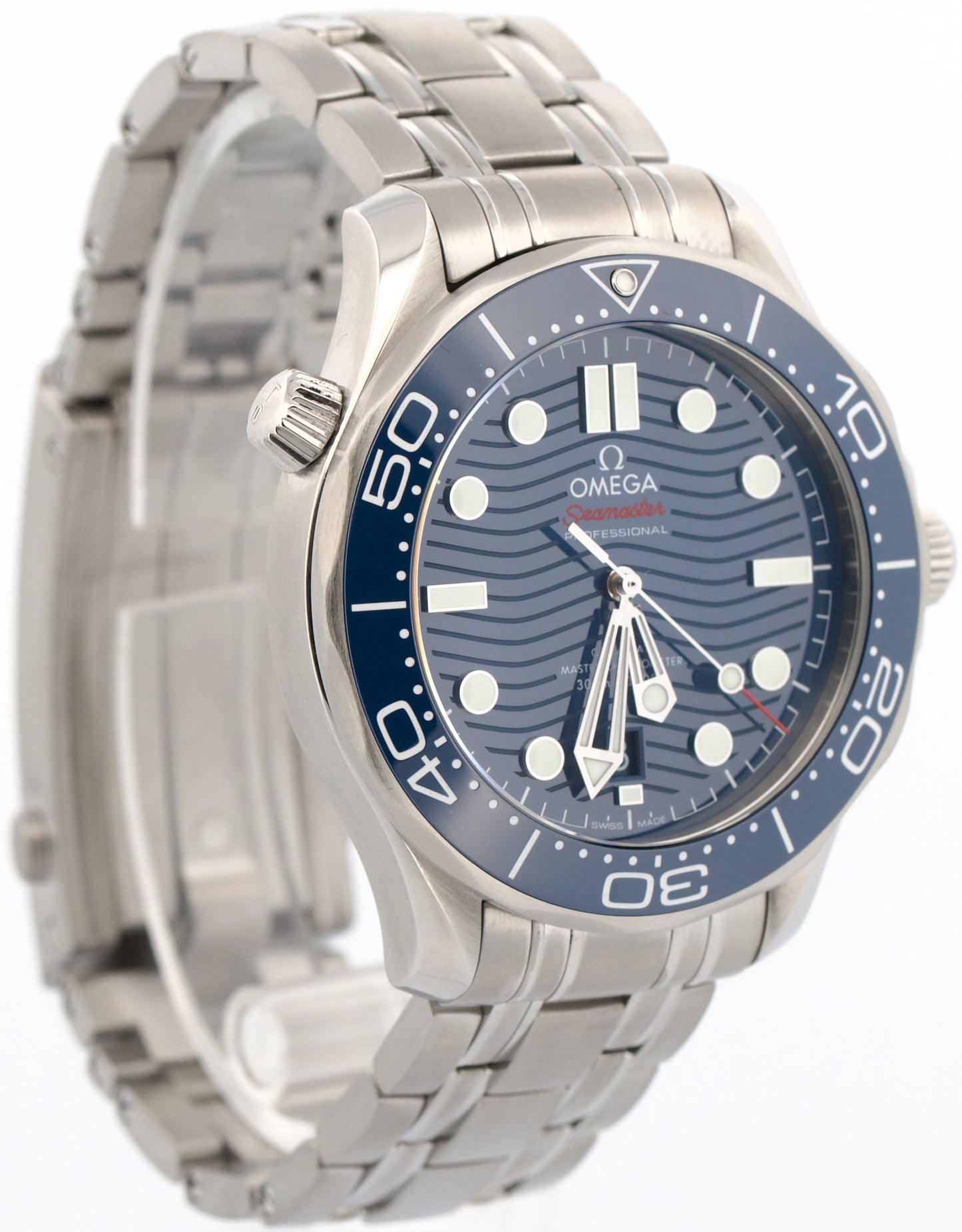 Omega Seamaster Diver 42mm BLUE WAVE Stainless Steel 210.30.42.20.03.001 BOX
