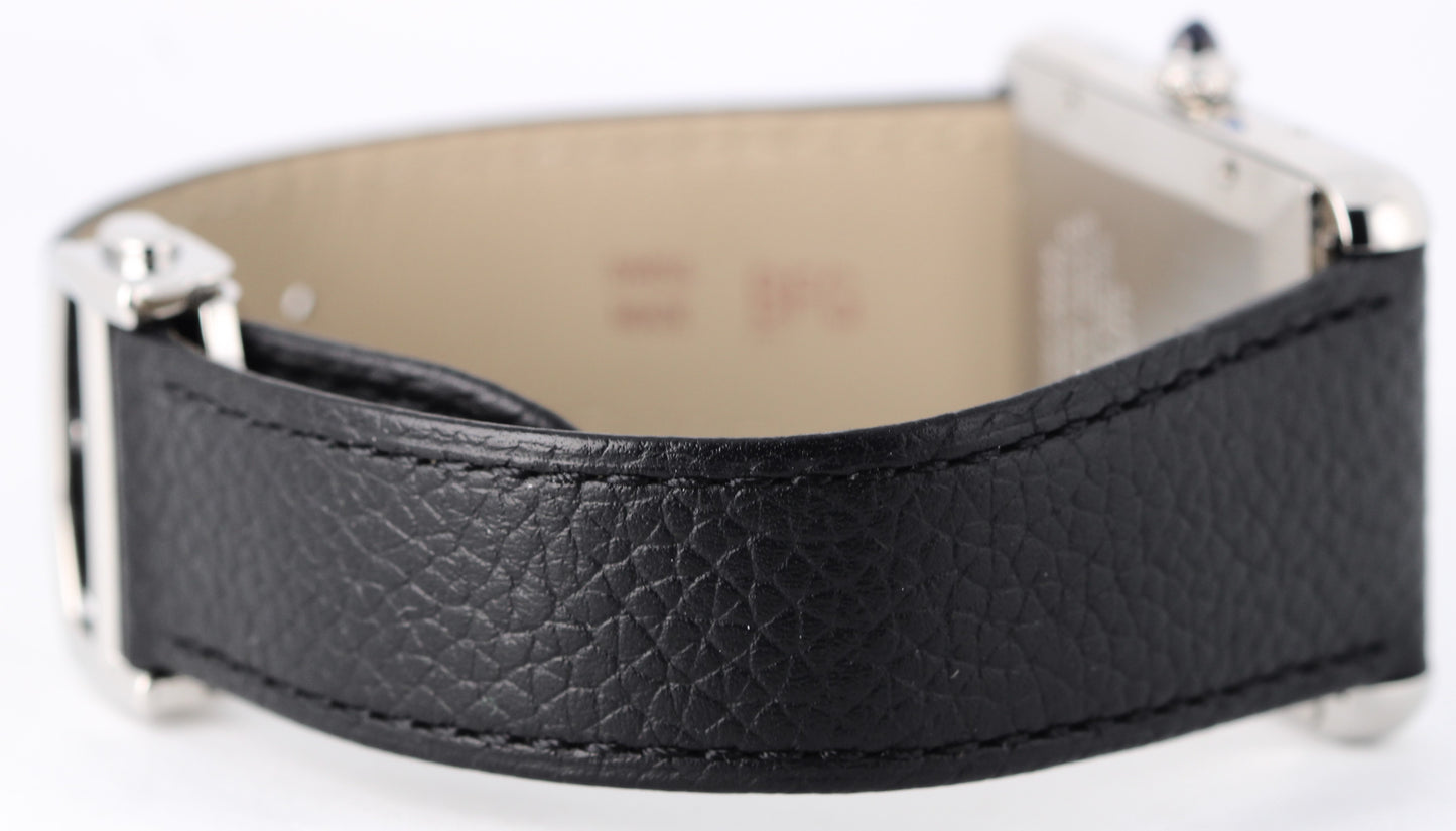 Cartier Tank Must PAPERS Steel Silver 41mmX31mm WSTA0141 4324 Leather Watch BOX