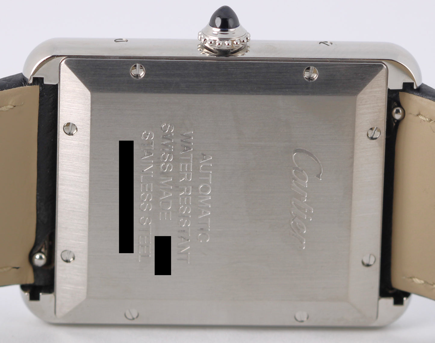 Cartier Tank Must PAPERS Steel Silver 41mmX31mm WSTA0141 4324 Leather Watch BOX