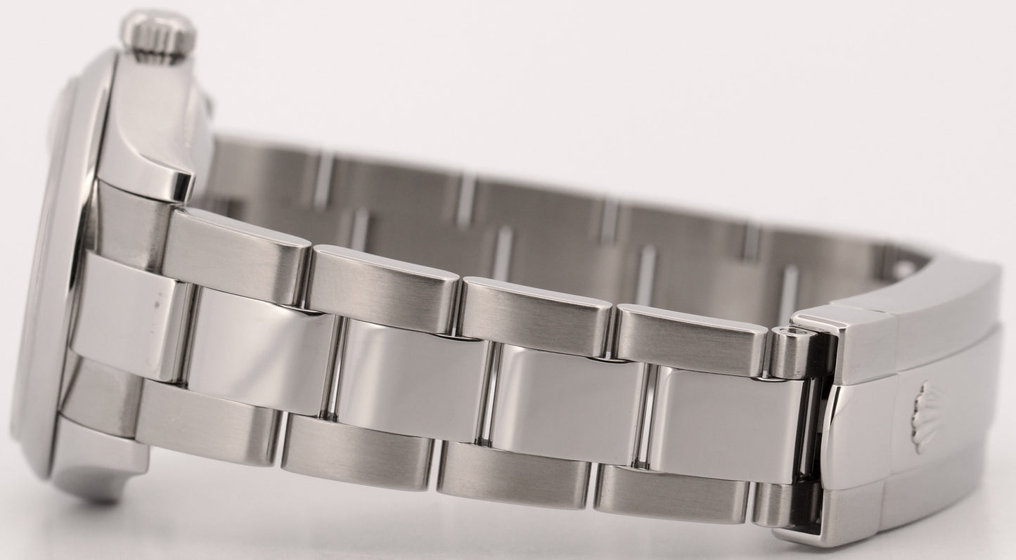 Ladies Rolex DateJust WHITE ROMAN 31mm Stainless Steel OYSTER Smooth 178240 BOX