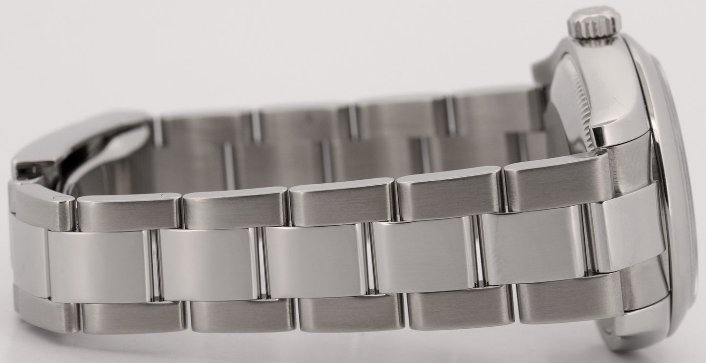 Ladies Rolex DateJust WHITE ROMAN 31mm Stainless Steel OYSTER Smooth 178240 BOX