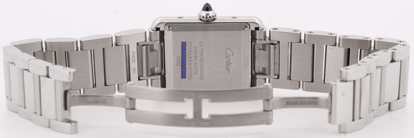 MINT PAPERS Cartier Tank Must 22mm SILVER ROMAN Quartz WSTA0051 4322 Watch BOX