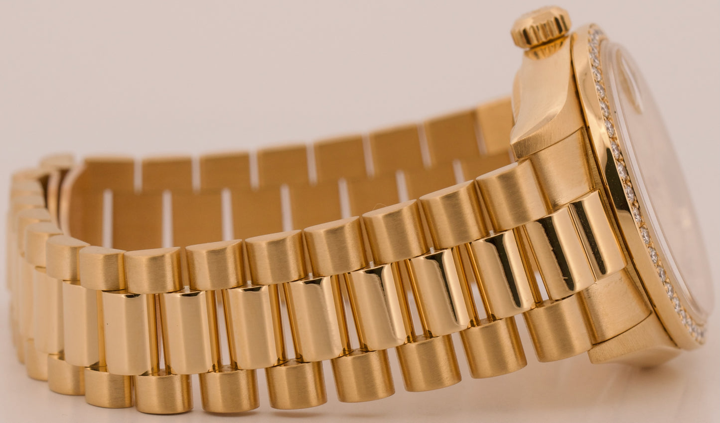PAPERS Rolex DateJust President 31mm CHAMPAGNE JUBILEE DIAMOND 18K 78288 BOX