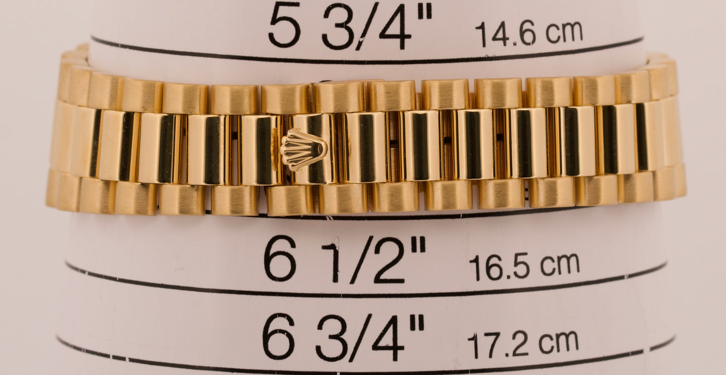 PAPERS Rolex DateJust President 31mm CHAMPAGNE JUBILEE DIAMOND 18K 78288 BOX