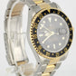 Rolex GMT-Master II Two-Tone 18K Yellow Gold Steel Black 40mm 16713 Watch