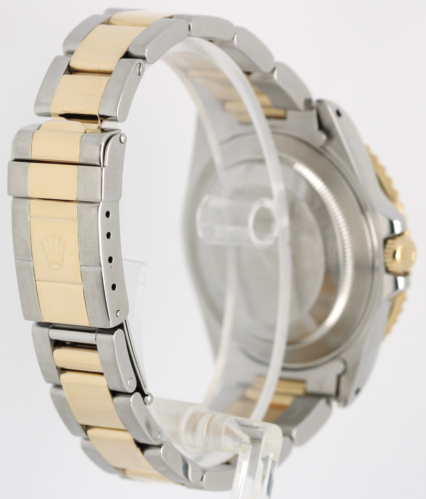 Rolex GMT-Master II Two-Tone 18K Yellow Gold Steel Black 40mm 16713 Watch