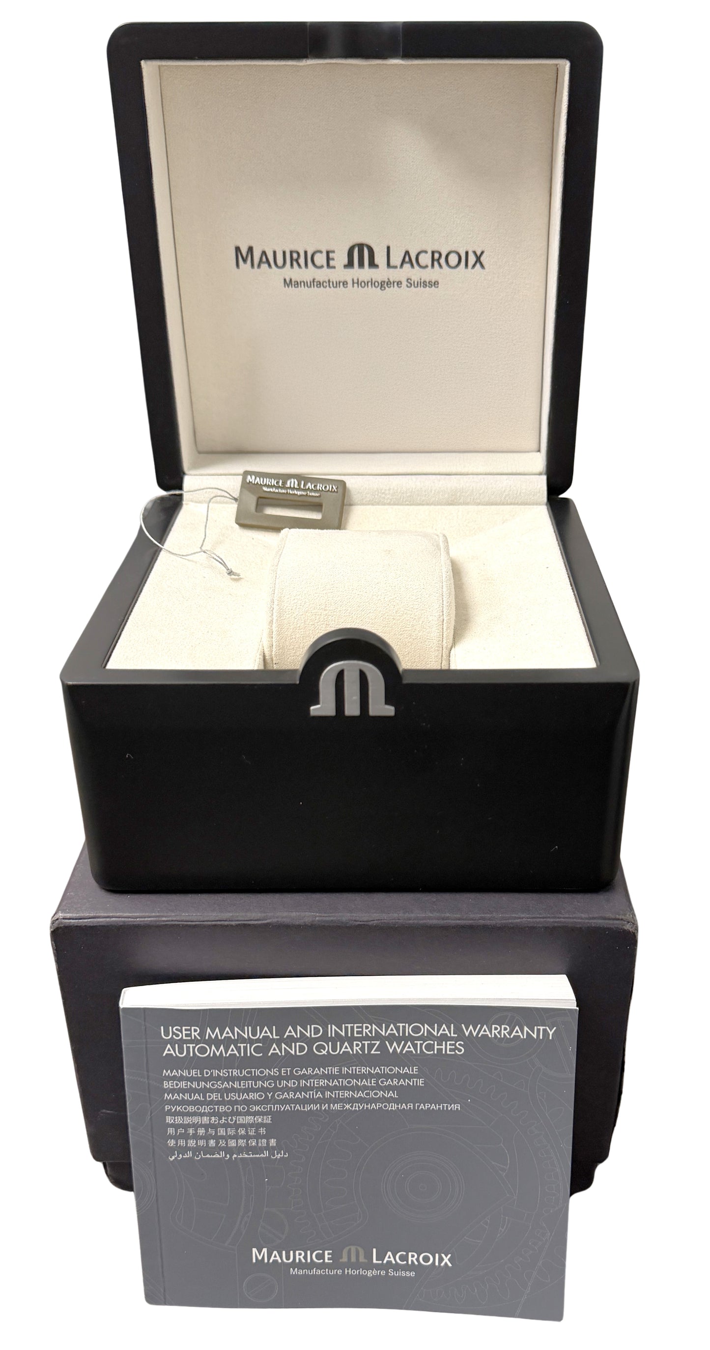 Maurice Lacroix Les Classiques 18k Rose Gold Silver 28mm LC6003 Watch BOX