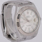 Rolex DateJust II 41mm White Fluted Gold Oyster Stainless Steel Watch 116334
