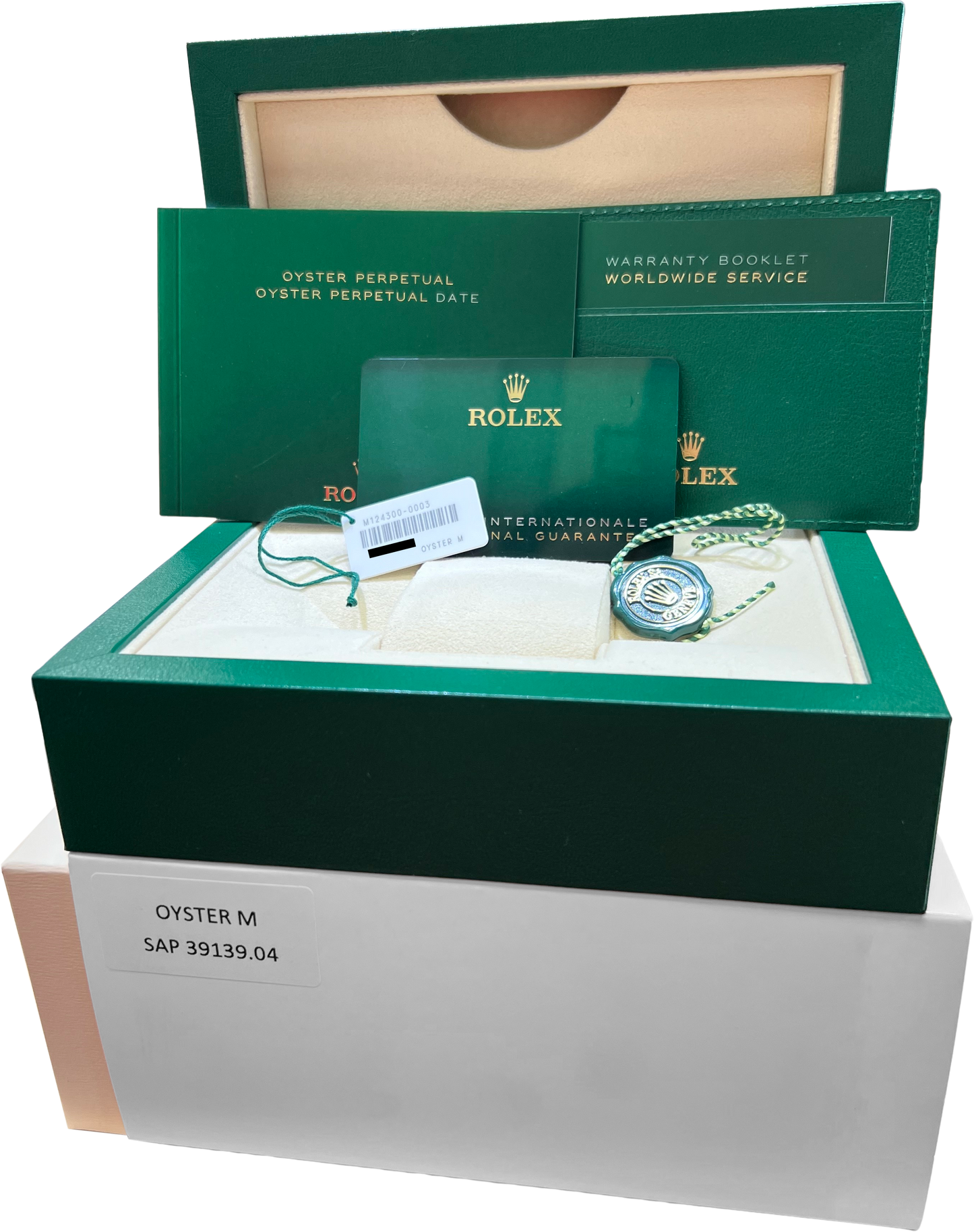 BRAND NEW 2024 PAPERS Rolex Oyster Perpetual 41mm BLUE Steel Watch 124300 B+P