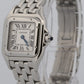 2018 PAPERS Cartier Panthere Small Steel WHITE Roman 22mm Quartz 4022 WSPN0006