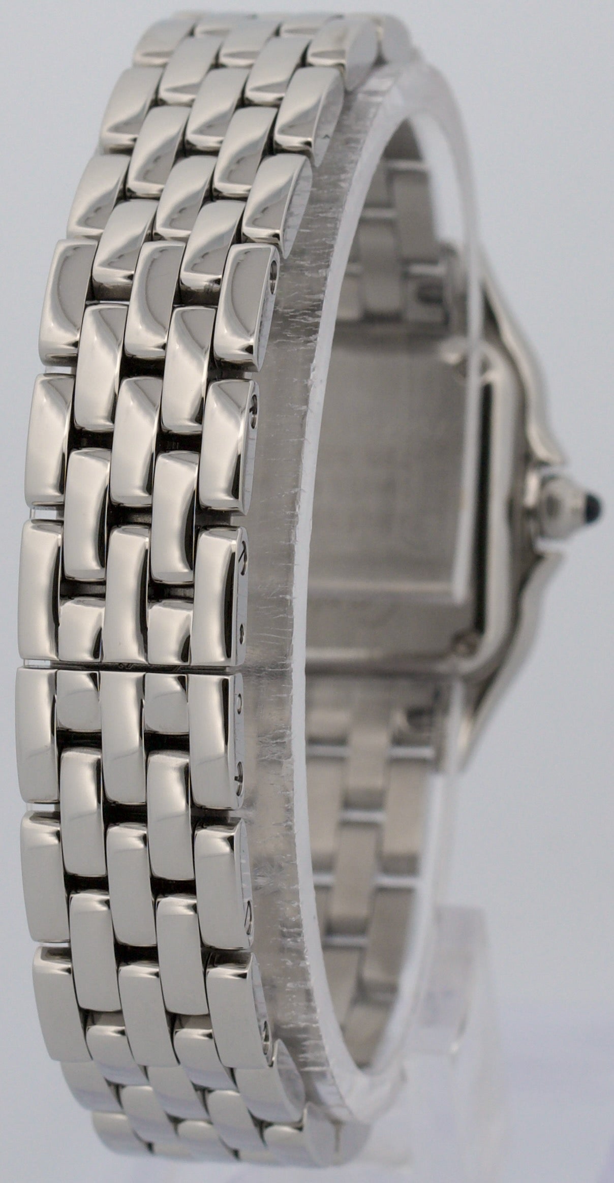 2018 PAPERS Cartier Panthere Small Steel WHITE Roman 22mm Quartz 4022 WSPN0006