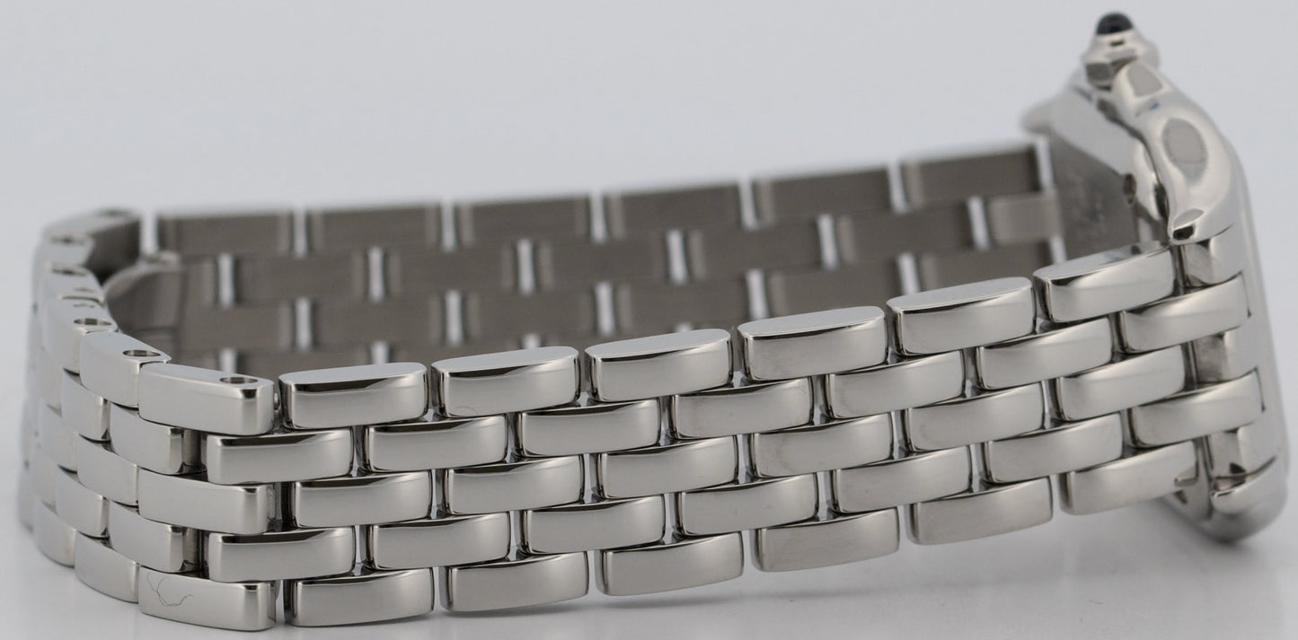 2018 PAPERS Cartier Panthere Small Steel WHITE Roman 22mm Quartz 4022 WSPN0006