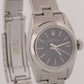Rolex Oyster Perpetual BLUE Stainless Steel OYSTER Smooth 24mm Watch 67180 BOX