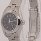 Rolex Oyster Perpetual BLUE Stainless Steel OYSTER Smooth 24mm Watch 67180 BOX