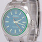 MINT 2020 NEW CARD Rolex Milgauss Z-Blue Green Crystal 40mm 116400 GV Watch BOX