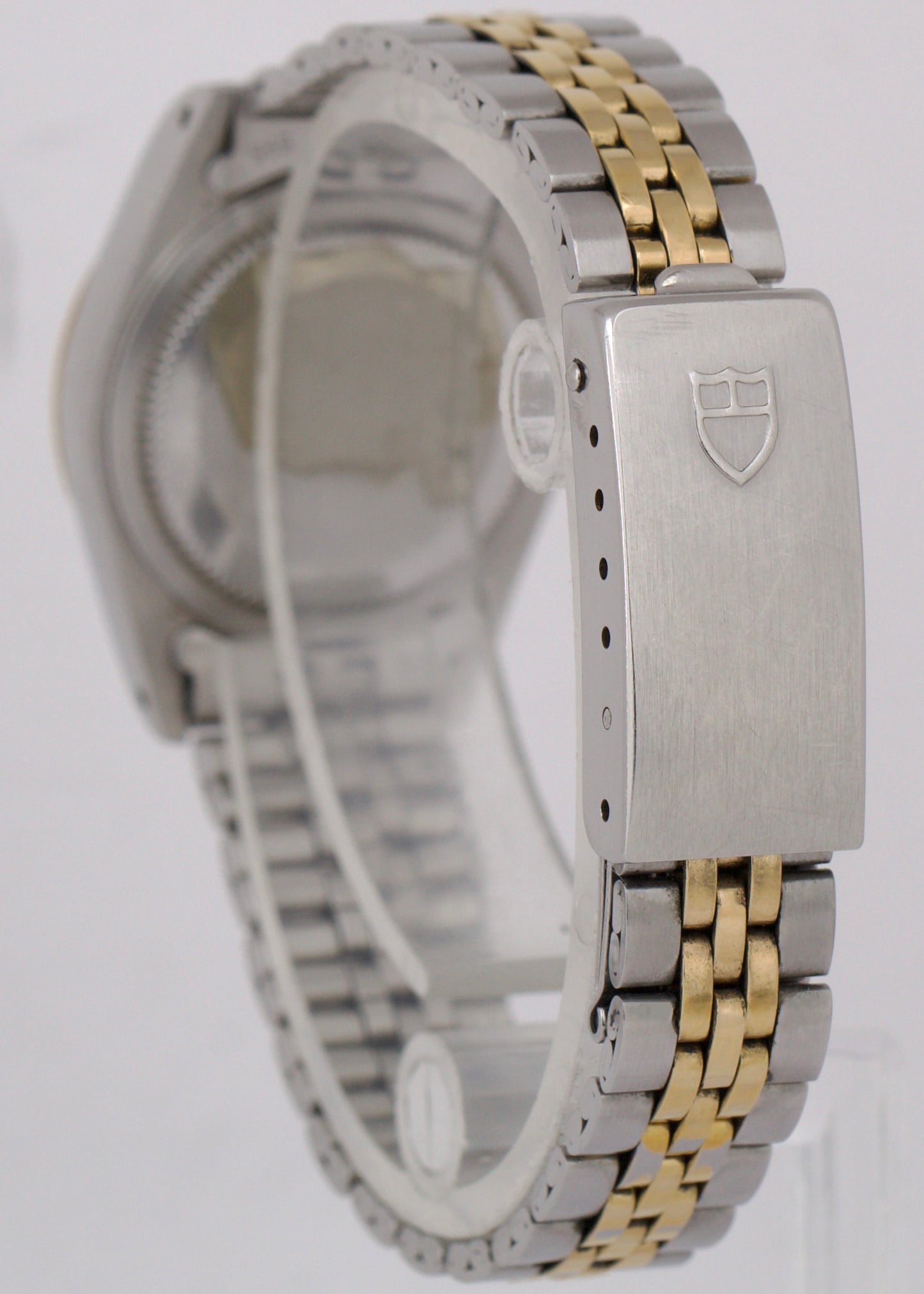 Tudor Lady-Sub Princess OysterDate Two-Tone WHITE ROMAN Gold Steel 25mm 92413