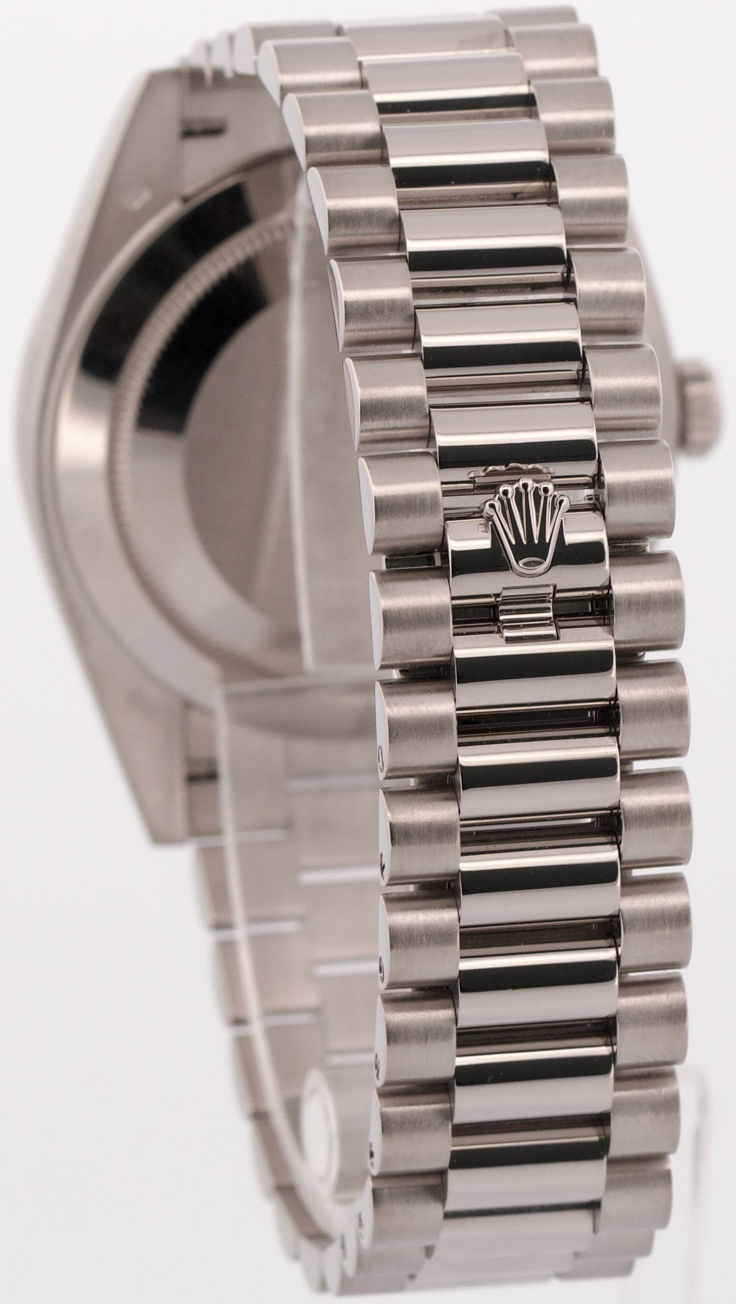 2025 CPO Rolex Day-Date President 40mm RHODIUM TAPESTRY 18K Gold 228239 BOX