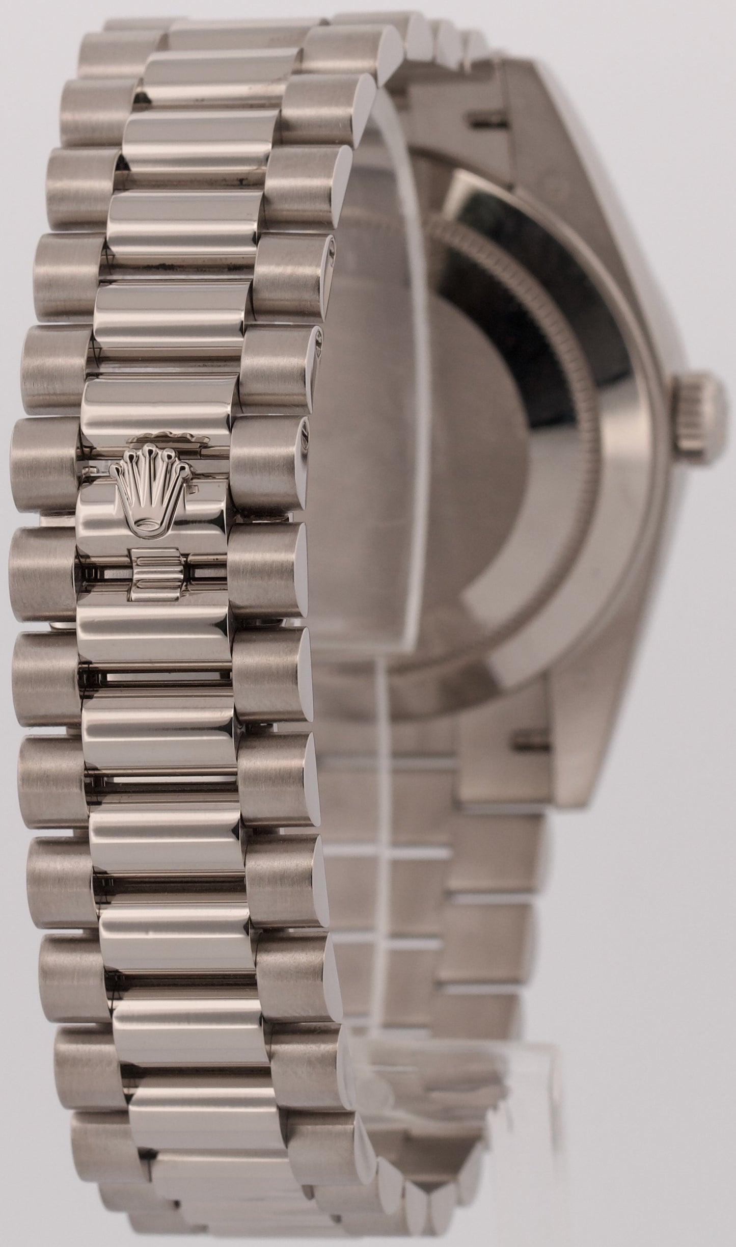 2025 CPO Rolex Day-Date President 40mm RHODIUM TAPESTRY 18K Gold 228239 BOX