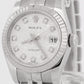 Rolex DateJust 26mm SILVER JUBILEE DIAMOND Stainless Steel 18K White Gold 179174