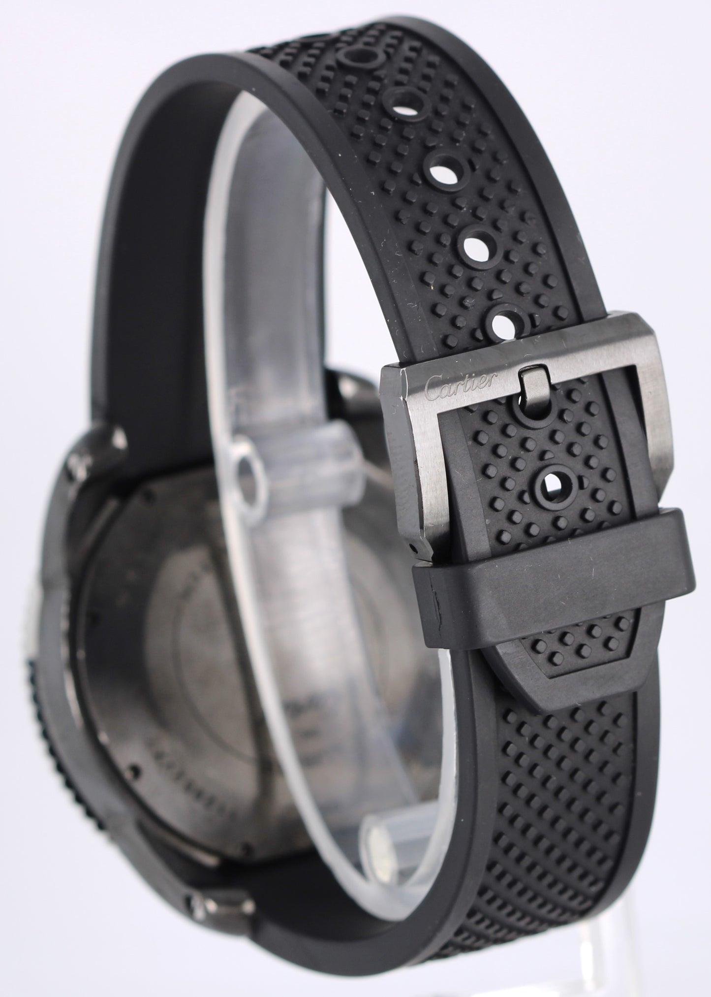 2016 PAPERS Cartier Calibre Diver BLACK Steel Roman 42mm WSCA0006 3729 Watch BOX