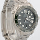 2022 PAPERS Omega Seamaster GREEN WAVE Steel Date 42mm 210.32.42.20.10.001 BOX
