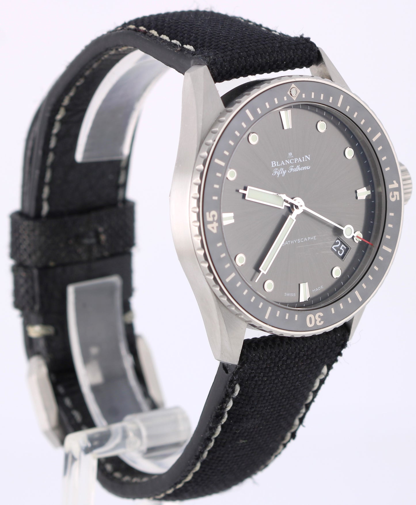 2016 PAPERS Blancpain Fifty Fathoms Bathyscaphe Grey 43mm 5000 1110 B52A BOX