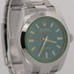 Rolex Milgauss BLUE Green Stainless Steel 40mm RANDOM SERIAL Oyster 116400 GV