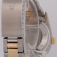 MINT Rolex Oyster Perpetual WHITE ROMAN Buckley 18K Gold Steel Oyster 34mm 14233