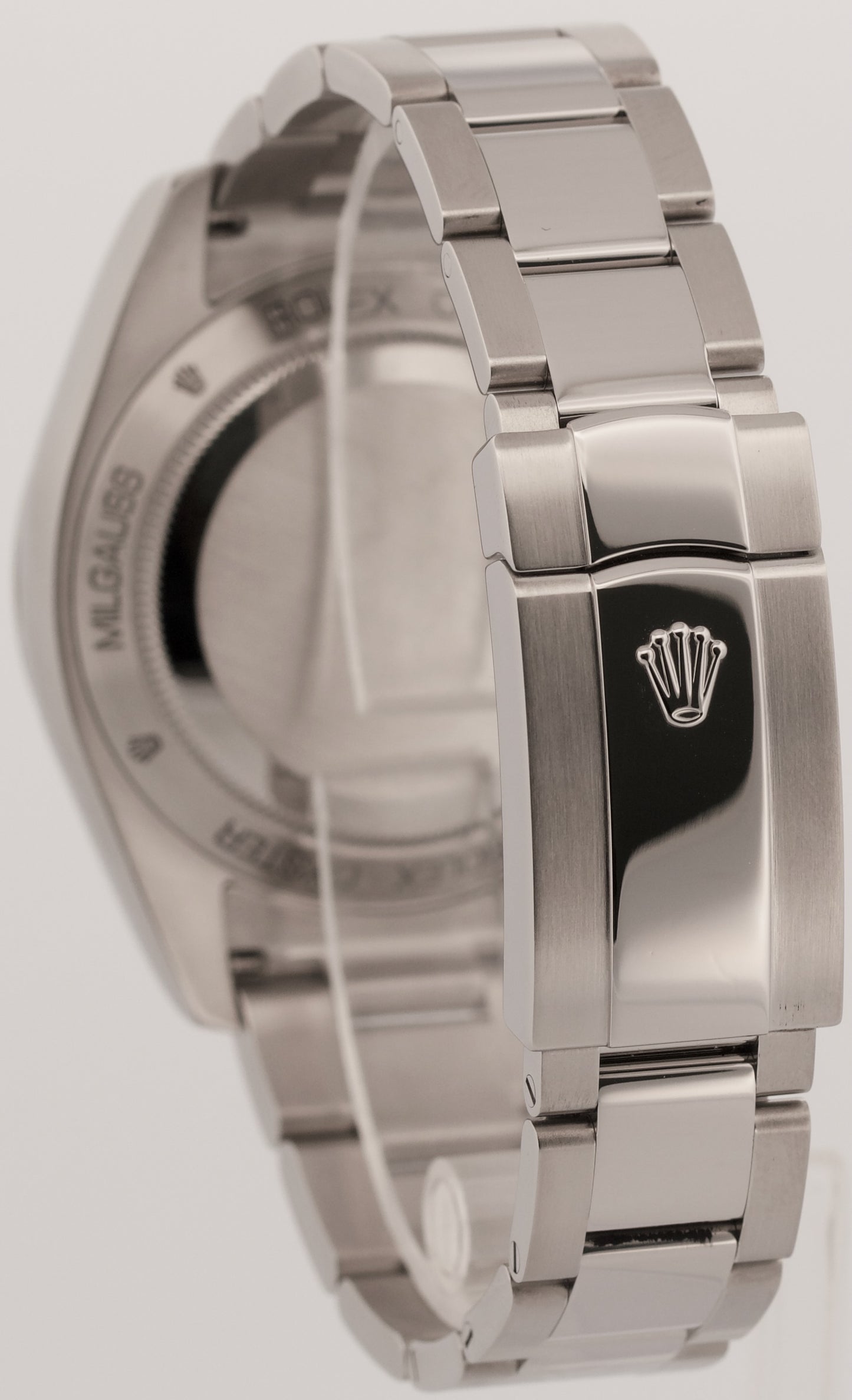 Rolex Milgauss BLUE Green Stainless Steel 40mm RANDOM SERIAL Oyster 116400 GV
