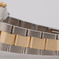 MINT Rolex Oyster Perpetual WHITE ROMAN Buckley 18K Gold Steel Oyster 34mm 14233