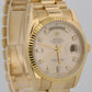 Rolex Day-Date President SILVER DIAMOND 18K Yellow Gold Fluted 36mm 118238 BOX