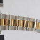 MINT Rolex Oyster Perpetual WHITE ROMAN Buckley 18K Gold Steel Oyster 34mm 14233