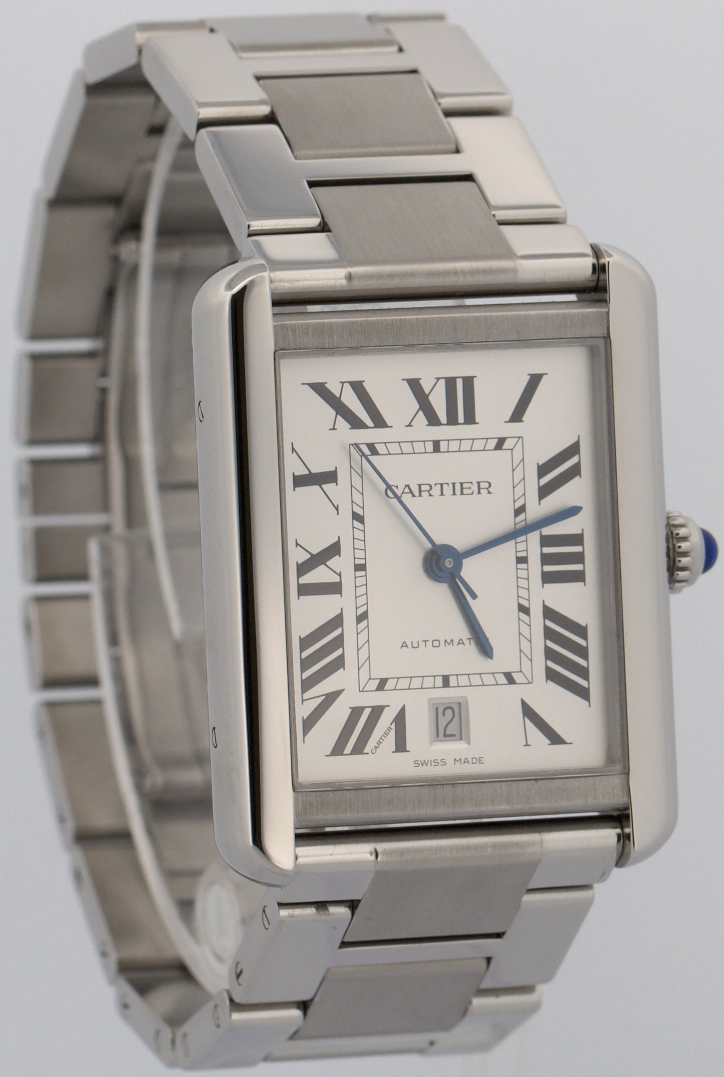 Cartier Tank Solo XL Steel SILVER Roman 31mm x 41mm Automatic 3515 W5200027