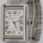Cartier Tank Solo XL Steel SILVER Roman 31mm x 41mm Automatic 3515 W5200027