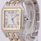 PAPERS Ladies Cartier Panthere TWO ROW 18K Gold Steel 29mm Quartz 83957 BOX