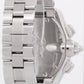 MINT Cartier Roadster XL Chronograph SILVER Roman Steel 43mm Watch 2618 W62006X6
