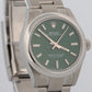 2023 PAPERS Rolex Oyster Perpetual GREEN Smooth Steel OYSTER 31mm 277200 BOX