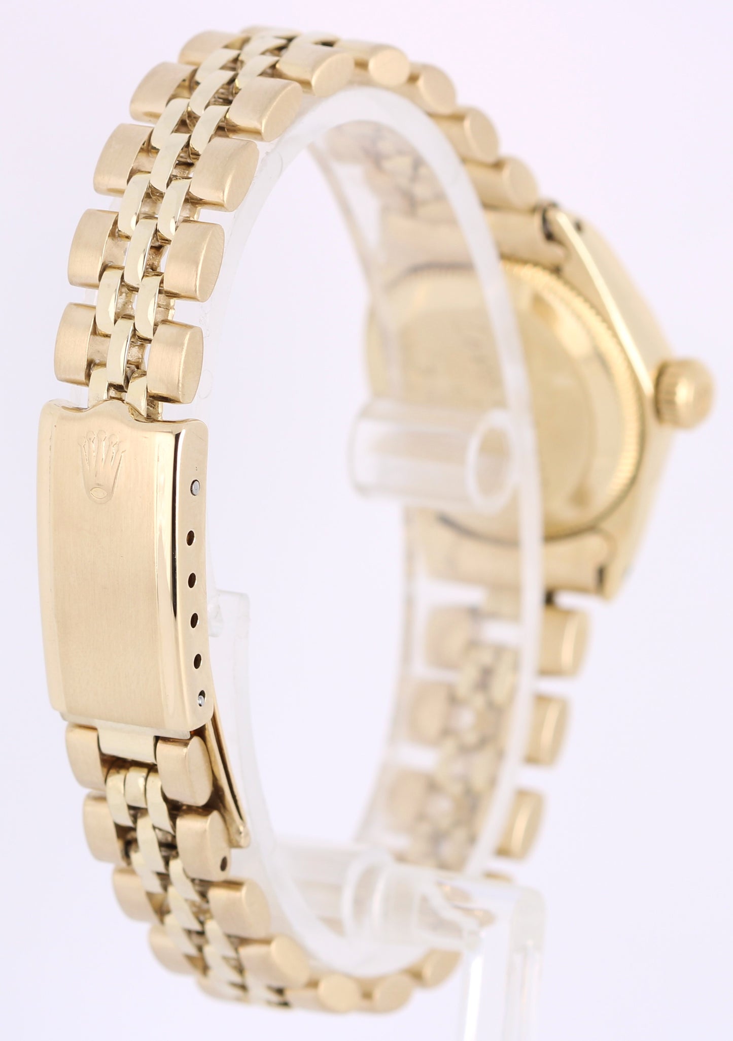 VINTAGE Rolex Oyster Perpetual 18k Gold Silver 24mm Fluted Jubilee 6719 Watch
