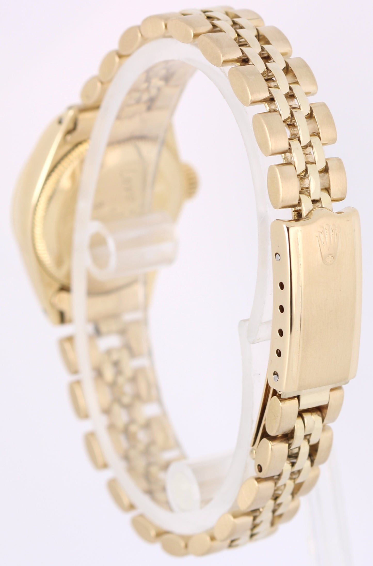 VINTAGE Rolex Oyster Perpetual 18k Gold Silver 24mm Fluted Jubilee 6719 Watch