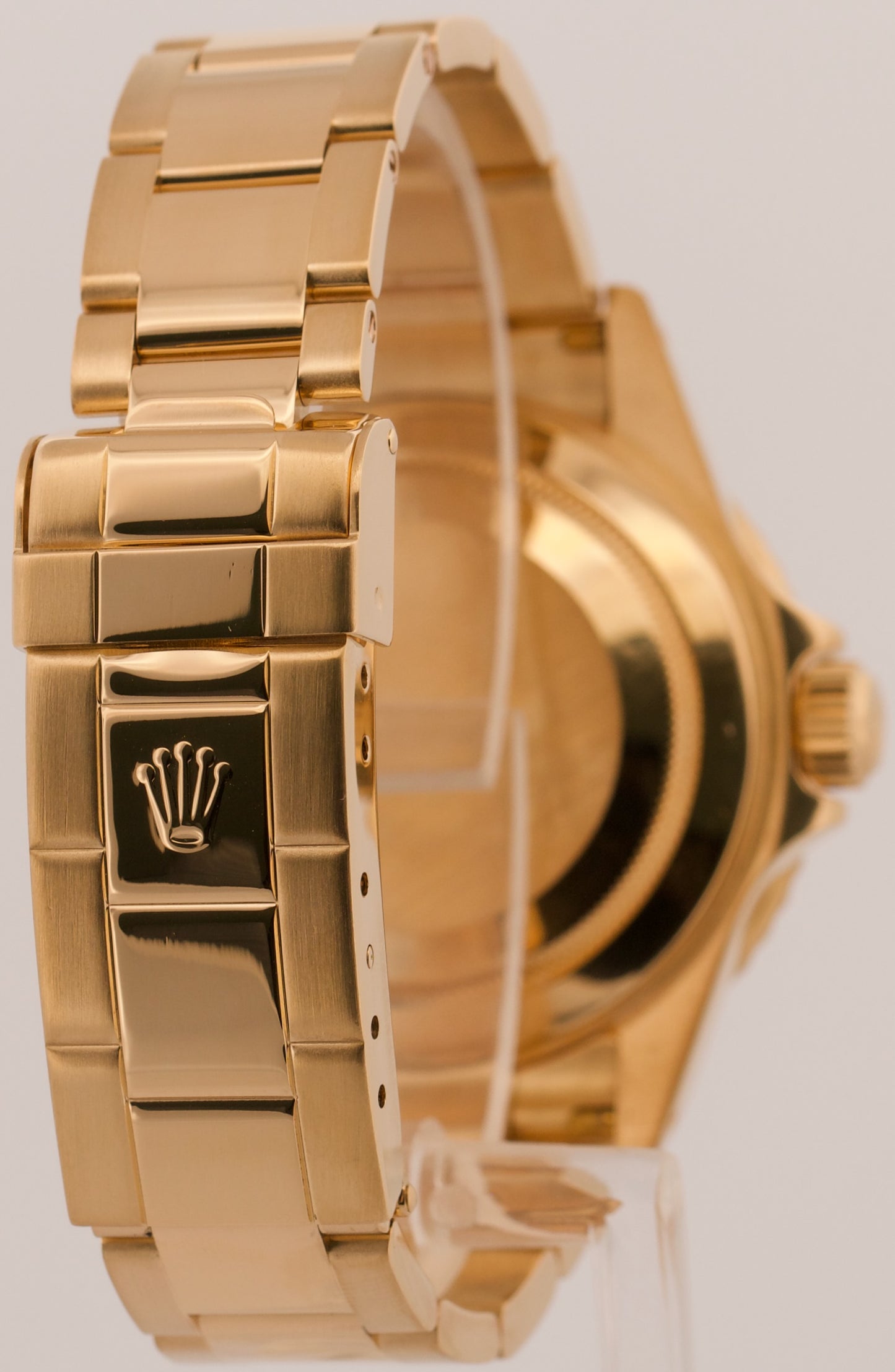 2004 PAPERS Rolex Submariner Date BLUE 18K Yellow Gold 40mm Watch 16618 LB BOX