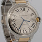2014 PAPERS Cartier Ballon Bleu SILVER Yellow Gold Steel 42mm 3765 W69009Z3 BOX
